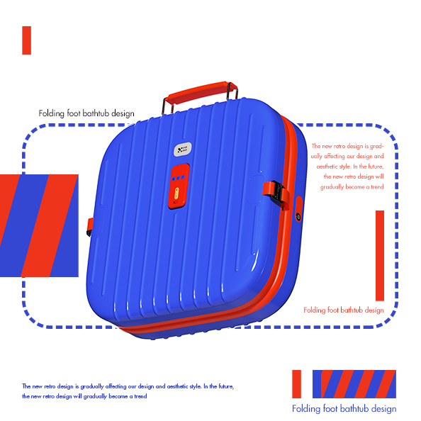 折叠足浴桶,Folding foot bath barrel